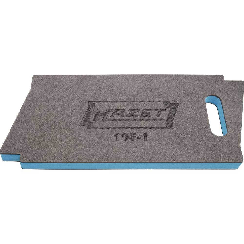 Hazet Tabla para rodillas 195-1, 450 x 210 x 30 mm, fácil de limpiar, espuma ergonómica para un gran confort, logotipo , asa de transporte y para colgar