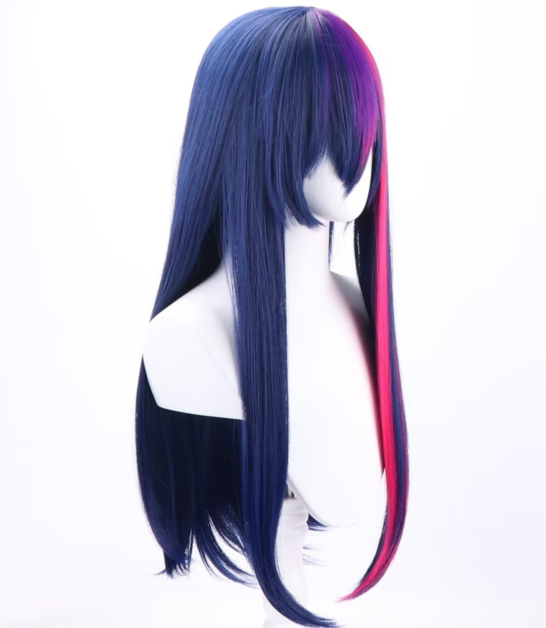 COSPLAZA Cosplay Wig Long Straight Flat Bang Synthetic Wig Anime Hair