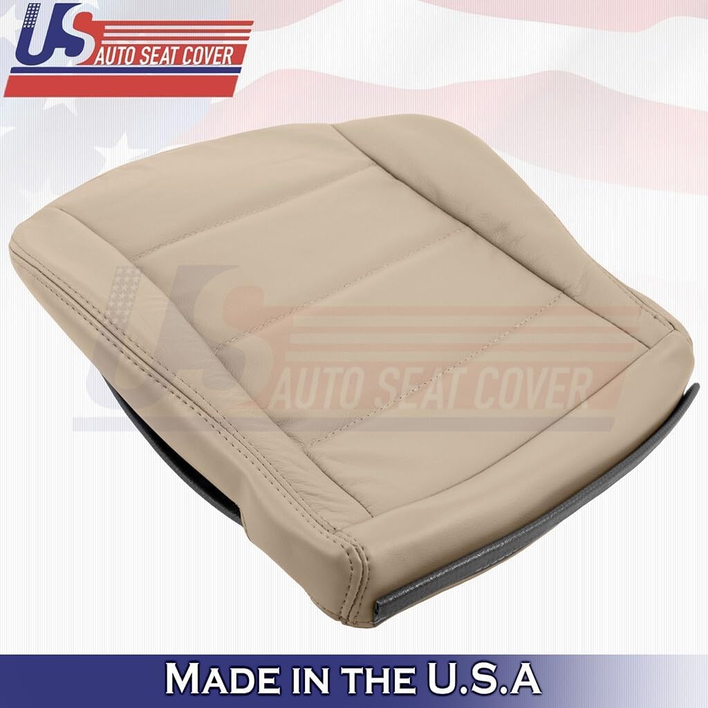 1999 to 2004 fits Volkswagen Jetta Driver & Passenger Bottoms Leather Cover Tan