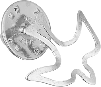 Cathedral Art Abbey & CA Gift Open Silver Dove Inspirational Lapel Pin