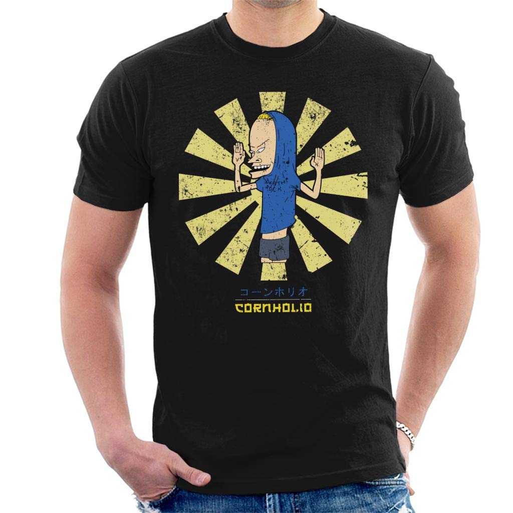 Cornholio Retro Japanese Beavis and Butthead Men's T-Shirt Black