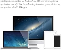 Vista 4 de Juego de cambiadores de voz, PC 450mah 5V multifuncional portátil cambiador de voz Disguiser Modulador de voz de mano, mini tarjeta de sonido