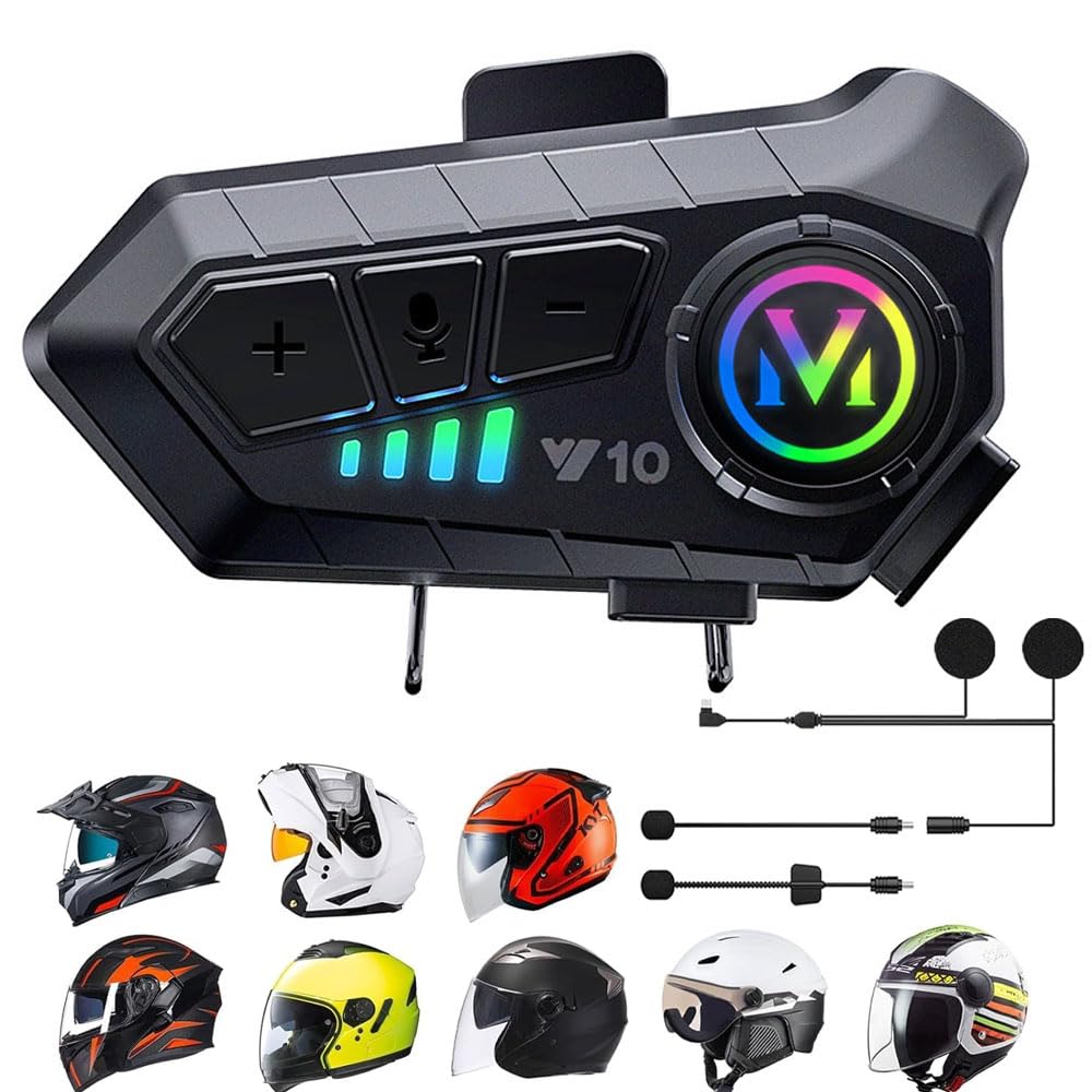 Bluetooth Helmet Headset Noise Cancelling Hifi Stereo Ip54 Waterproof Wireless Motorcycle Headphone For Full Helmet