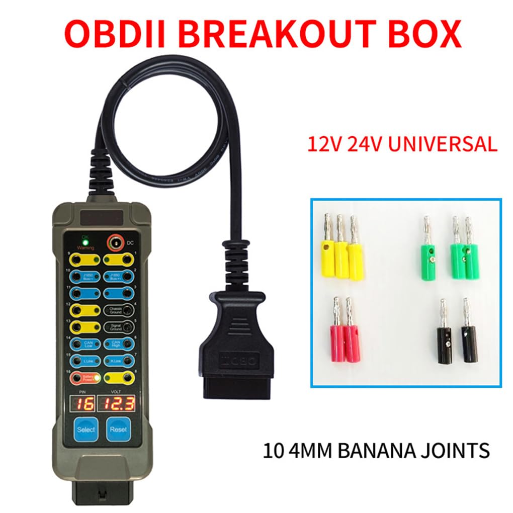 Caja de Conexiones OBDII Detector de protocolo OBDII automático Diagnóstico rápido Resultados precisos Detección de protocolo de comunicación