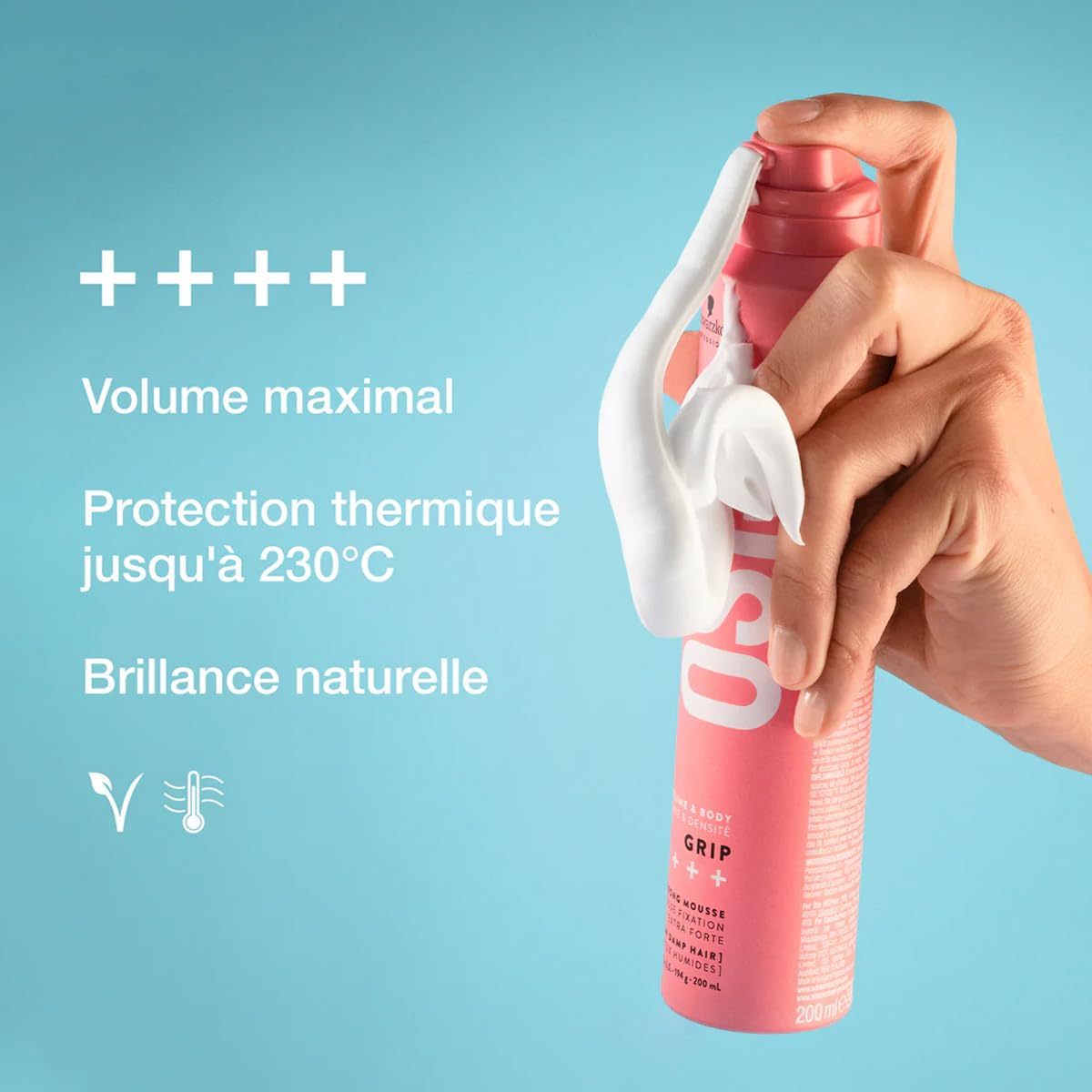 Schwarzkopf OSiS Grip super Hold Mousse Juego 3 x 200 ml