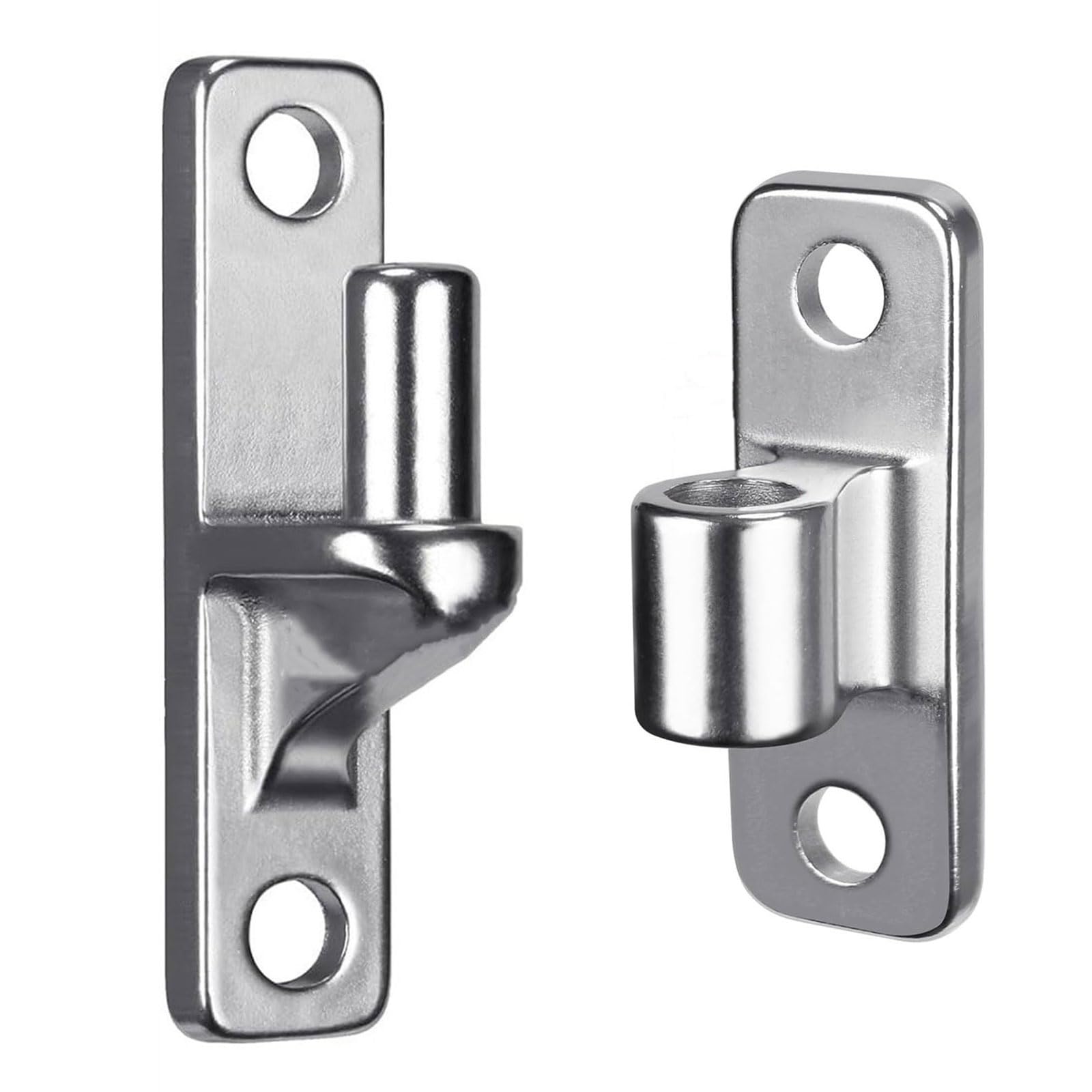 Tsophreniq 2 Silver Steel Gate Hinges Heavy Duty Wall Mount Door Hinges Heavy Duty Simple Installation For Farm Gate & Wooden Fence Not Welding