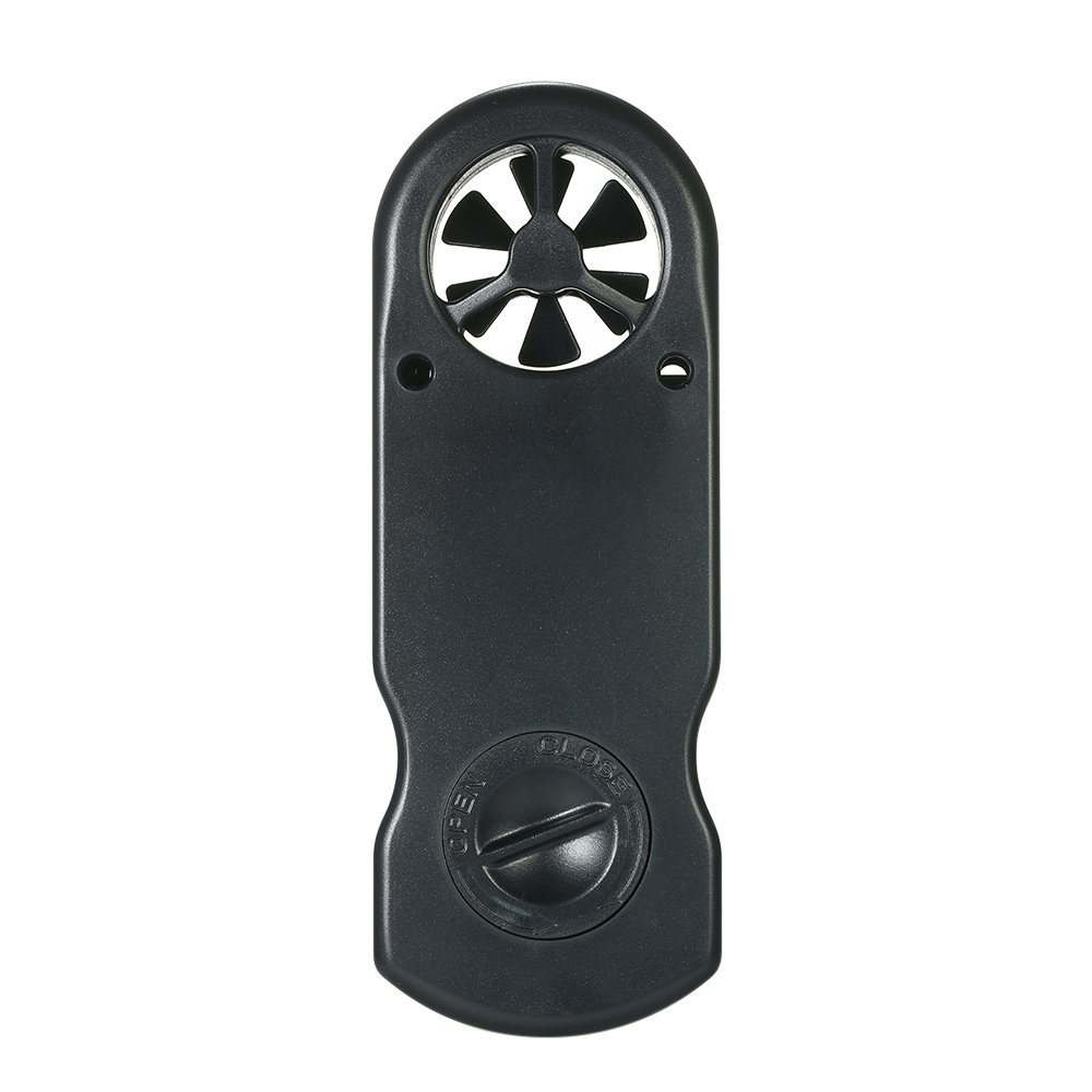 Irfora Anémomètre numérique portable 8 en 1 - Vitesse du vent/température/humidité/vent chill/indice de chaleur/point de rosée/pression atmosphérique/altitude avec éclairage LCD de fond - Noir