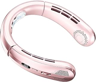 Portable Neck Fan 100-Speed Hands Free Strong Airflow Wearable Neck Fan | Portable neck fan, ultra-quiet rechargeable mini turbine bladeless fan, a must-have for lazy people, a great helper