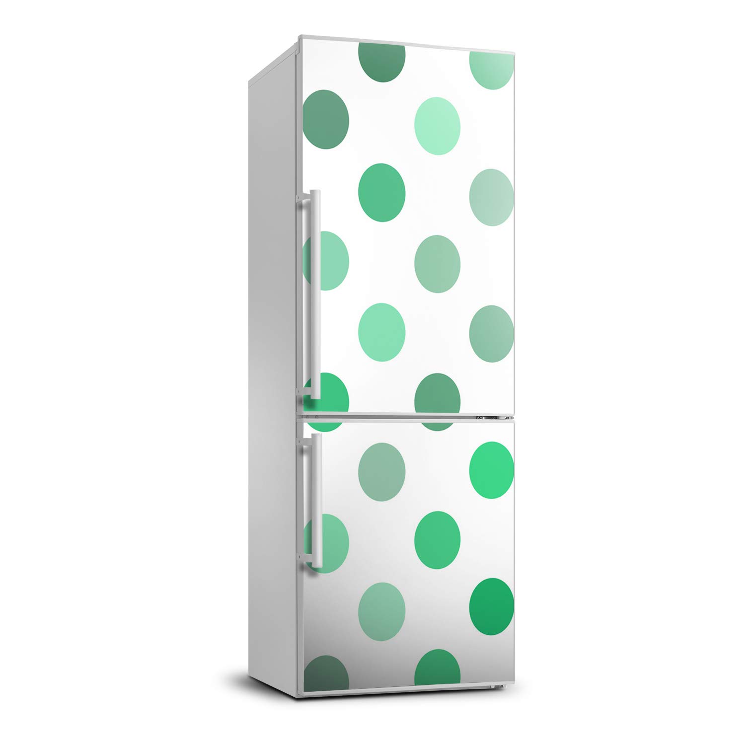 Sticker Réfrigérateur Auto-adhésif 60x180cm Décoratif Points Verts