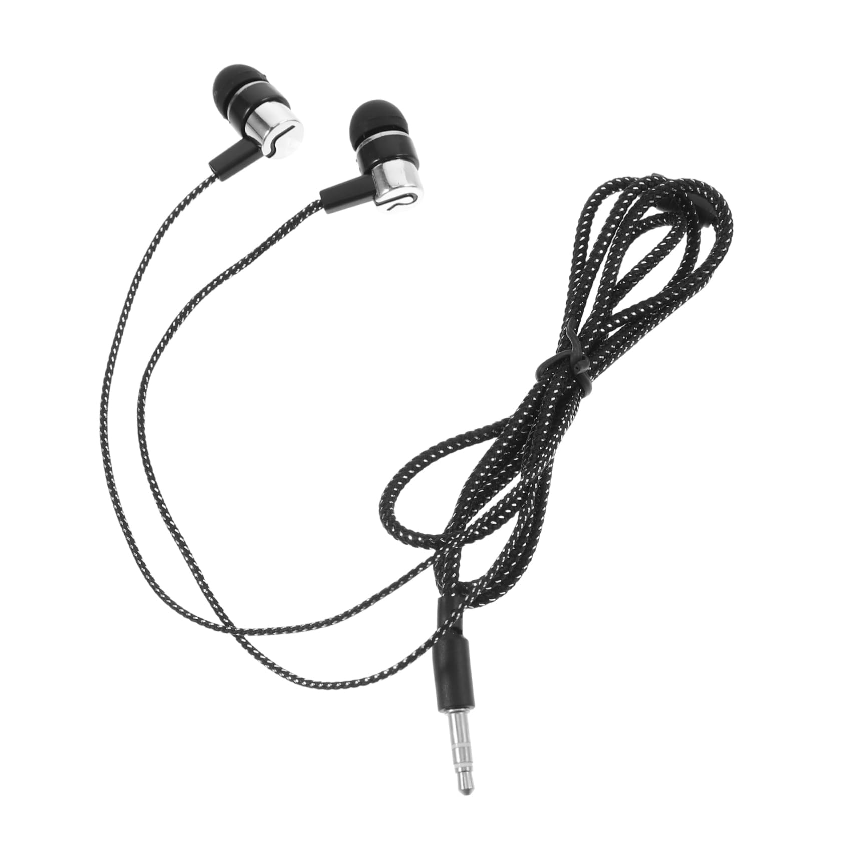 SHINEOFI Heavy Bass in Ear Earphones with Plug Ergonomic Design Noise Cancelling Compatible with All Devices for Running Workouts and Daily Use Silver