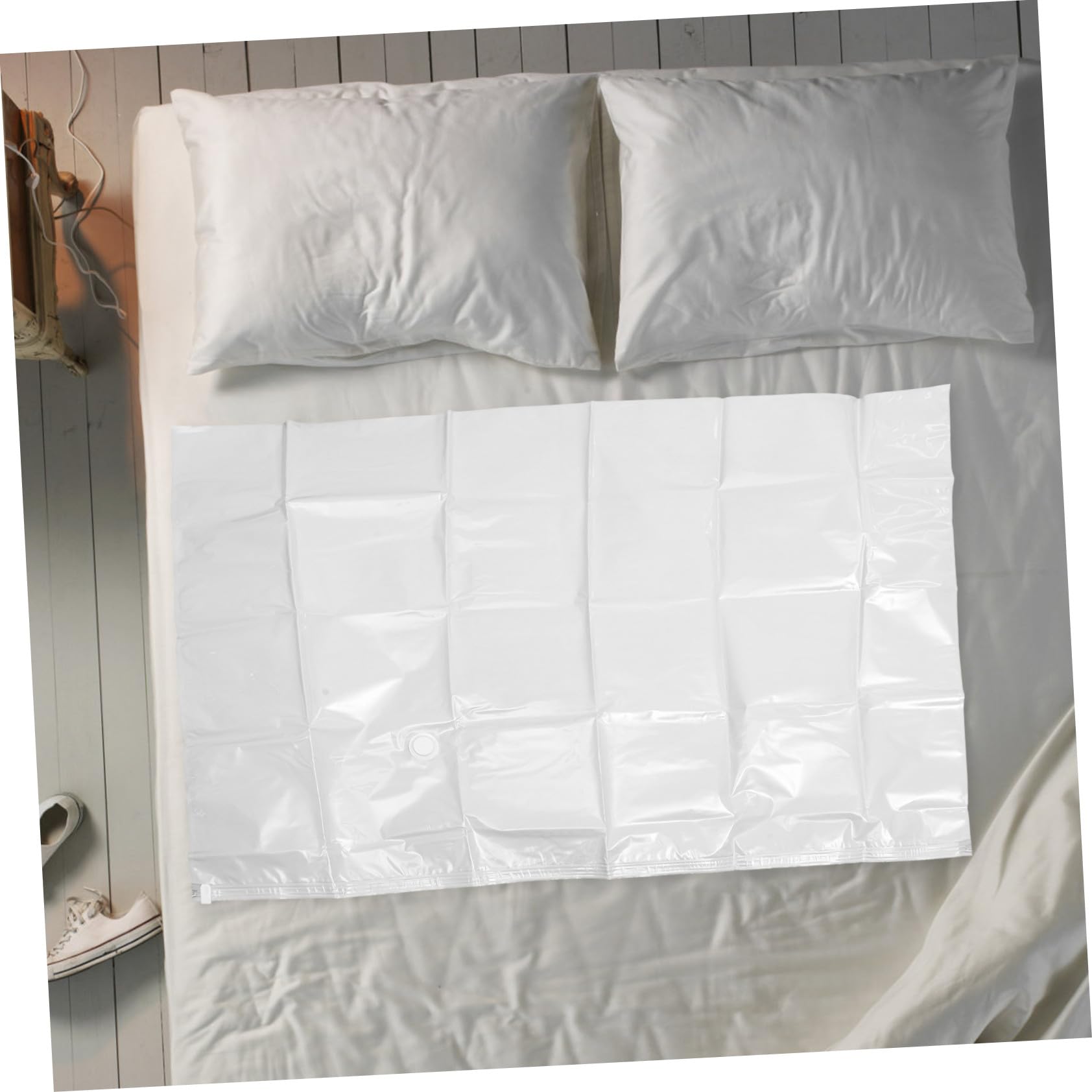 SOLUSTRE Großer 12-lagiges Dickes Pa und Pe Material Vakuum Kompressionsbeutel 220x100 Cm für Matratzen und Kleidung zur Aufbewahrung im Koffer und Wohnzimmer