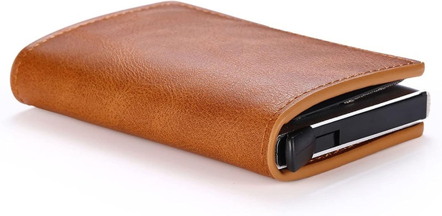 Amazon.co.jp: SOYDAN メンズ財布 本革パスポートカバーメンズ財布 idクレジットカードケースヴィンテージマーのパスポートホルダー  : ファッション SOYDAN メンズ財布 メタルウォレットクレジットカードホルダーオートマチックレザーブロッキングウォレットパスポートホルダー