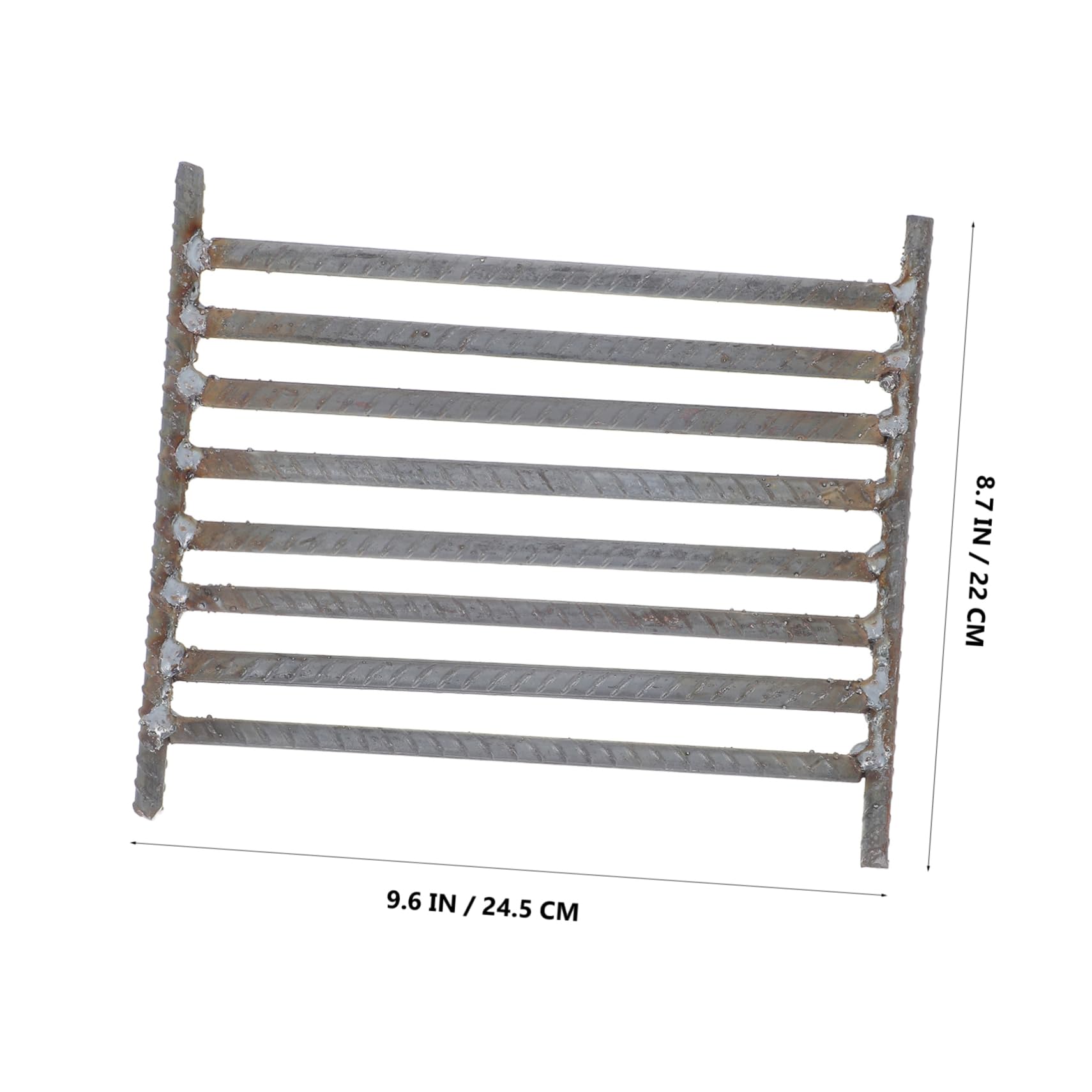 Grillmatte, Outdoor Camping Grill Kamin Grillrost Grau 24,5x22x1 cm