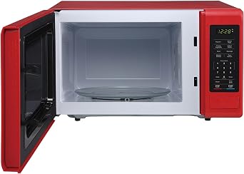 0.9 in. 900-Watt Countertop Microwave in Red