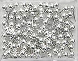 Moore 1/8 Inch Silver Map Tacks, Medium, 100/Box