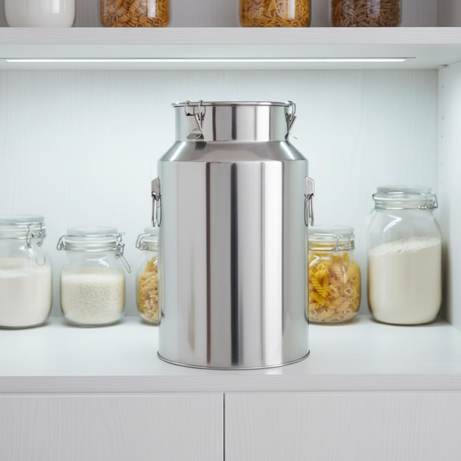 Seau Cvercle Facile à Ntoyer | Hermétique, Robuste, Récipient, pr Cuisine, Cuisiniers, 28L, Fond Plat