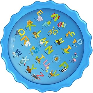 ibasenice 1 Peça Tapete De Jogo Para Crianças Tapete De Jogo Acolchoado Para Crianças Tapete De Aspersão Para Crianças Tapete Pulverizador De Água Ao Ar Livre Almofada De Jogo Para