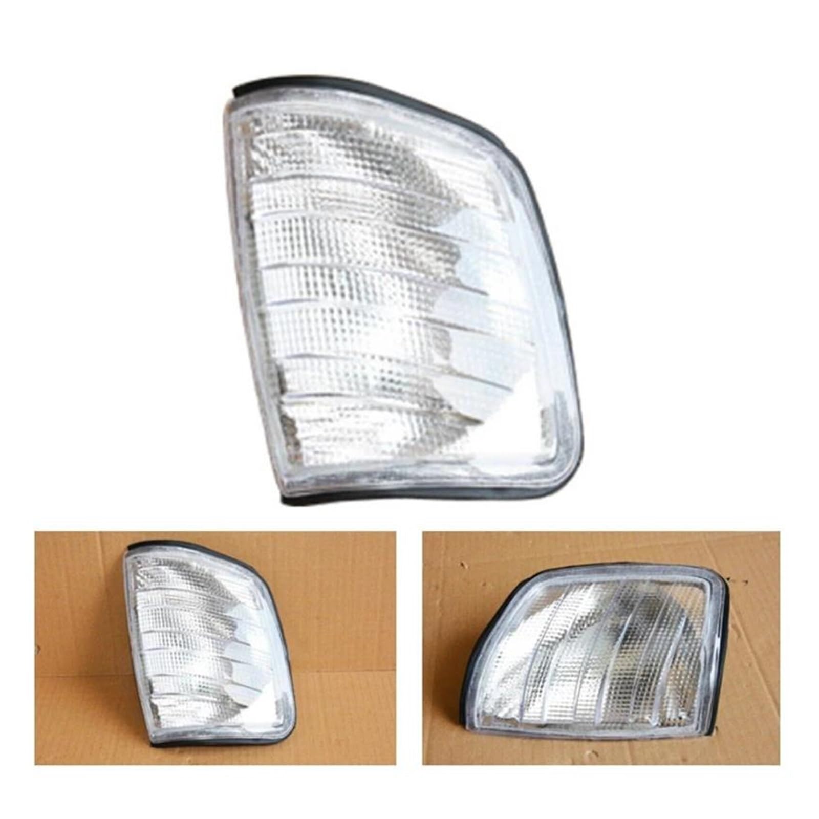 Piloto Intermitente Luces Intermitentes Curva Delantera Para Coche Accesorios Para Mercedes Para Benz Clase E W124 E300 1985-1995 2 Uds Intermitente Retrovisor(Clear Lens)