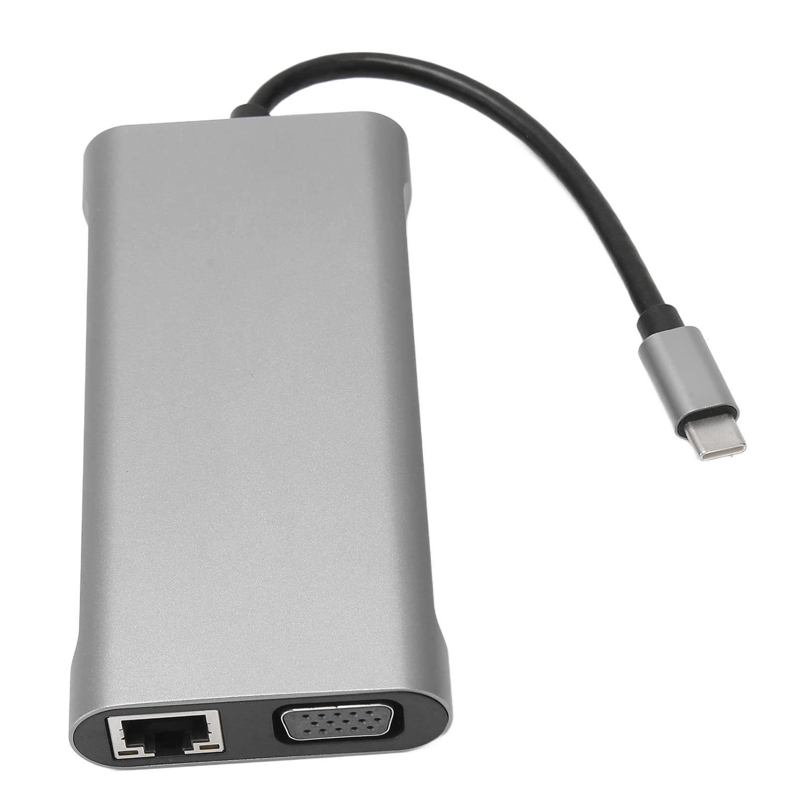 Aoresac Docking station USB C Hub 11 in 1 con lettore di schede Ethernet 4K VGA PD 87W USB 3.0