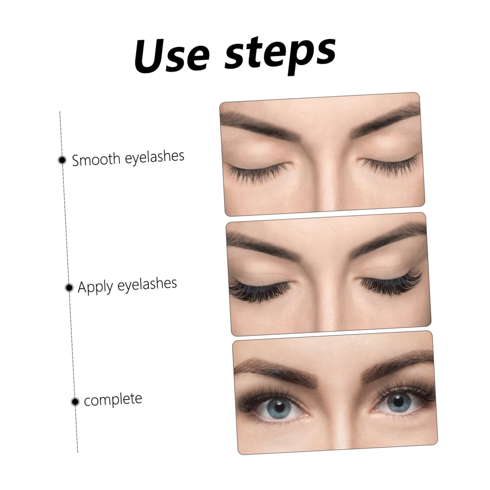 FOMIYES 60 Paia Ciglia Croce Stereo Ciglia Folte ia Finte Naturali ia Di Trucco Delle Donne ia Fitte 3d Incrociare Le ia Finte 3d Imitazione Black