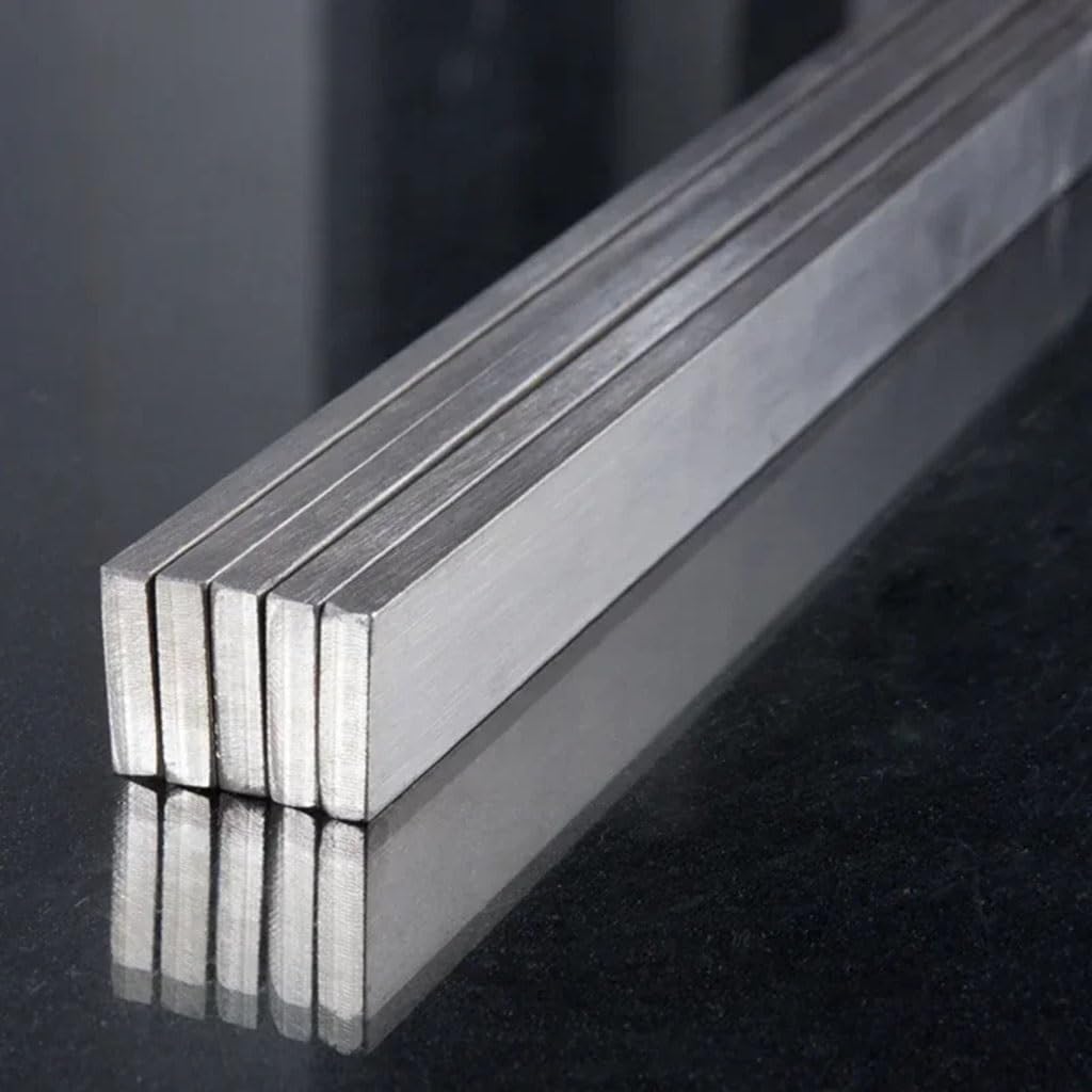 2 Stück Edelstahl 304 Flachstangen - 500mm Länge 3mm Dicke | 3-10mm Breite | Für Heimwerker & Industrie