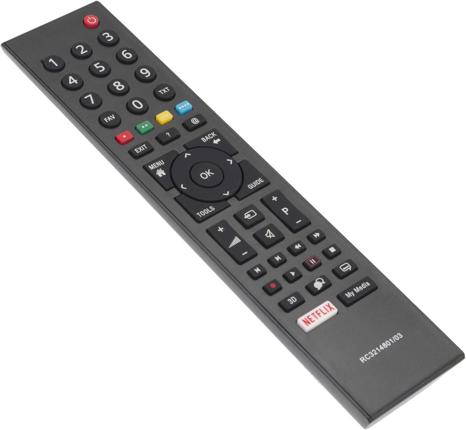 VINABTY RC3214803/01 Remplacez La T&eacute;l&eacute;commande Appropri&eacute;e Pour GRUNDIG TV TP6187R TS1187R