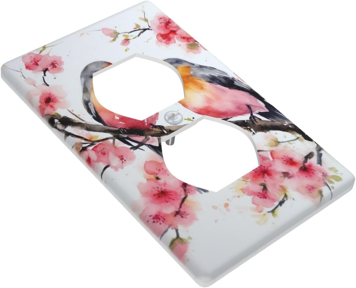 Birds Outlet Cover Light Switch Cover Decorative 1 Gang Wall Plate for Kitchen Room Bathroom Size 4.5" x 2.75"