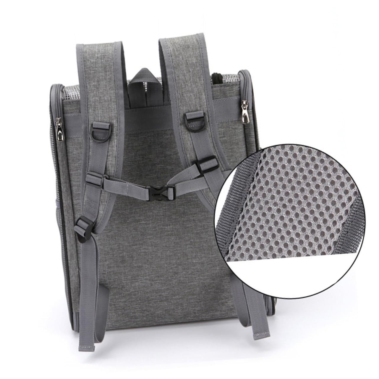 GRIRIW Pet Bag Cat Dog Carrier Shoulder Backpack Breathable Mesh Portable Travel Bag