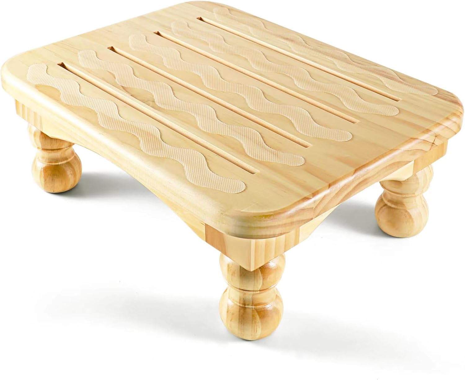 URFORESTIC Solid Wood Bed Step Stool Super Large/Bedside