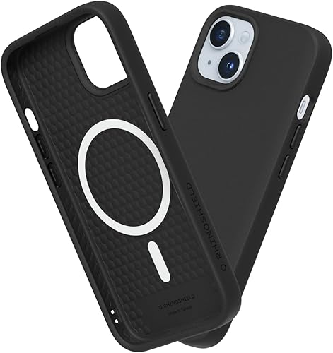 RhinoShield SolidSuit - Funda compatible con Magsafe para iPhone 15 Plus, diseño delgado absorbente de golpes, con acabado mate de alta calidad,