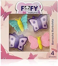 BORRACHA BORBOLETA NATURE FF4501 - FOFY