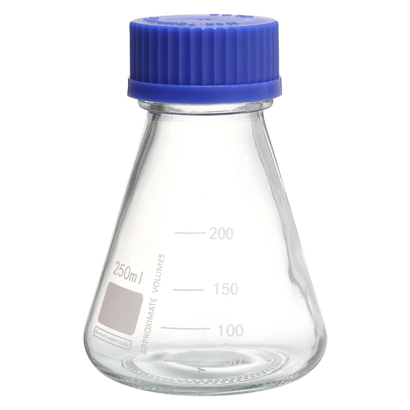 Lot 3 Fioles Erlenmeyer PATIKIL 50ml 125ml 250ml En Plastique Avec Bouchon à Vis - Graduées Pour Laboratoire
