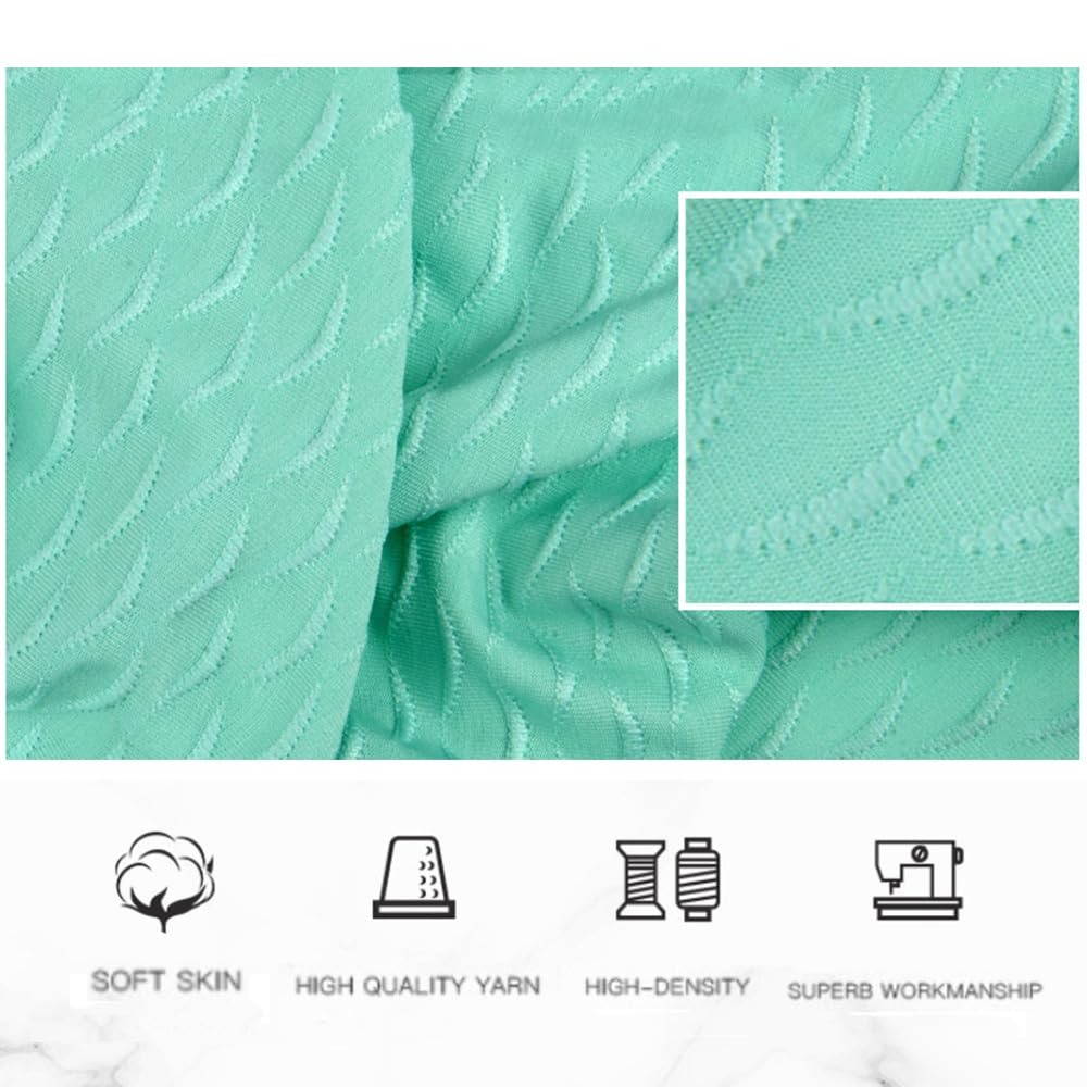 Tela de punto jacquard de 3 m x 165 cm, venta por metros, tela de jersey con estampado de luna, tejido jacquard elástico para coser, tejido para puños, tejido de algodón, elástico para bañador, yoga,