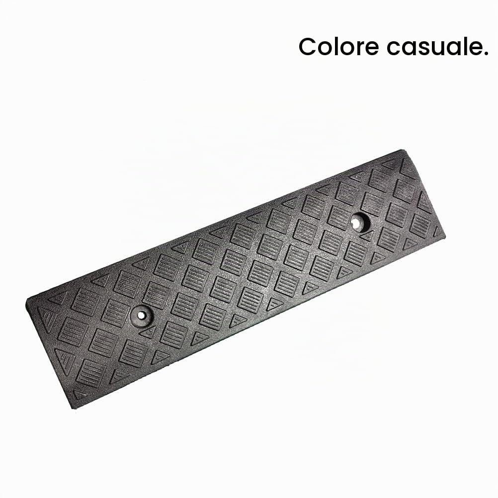 Rampa di Marciapiede in Gomma, Colore Casuale Rampa di Soglia per Auto Automatica Rampa di Marciapiede Portatile in Plastica Soglia Antiscivolo