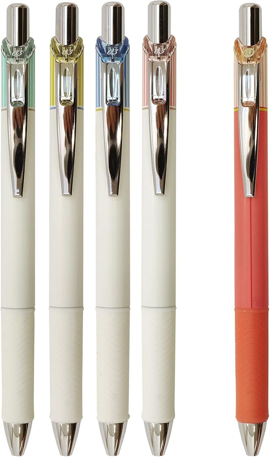 Pentel EnerGel Clena Retractable Liquid Gel Pen, Micro Fine Point 0.3mm Needle Tip, Black Ink, Sax Blue Body (BLN73LS-A)