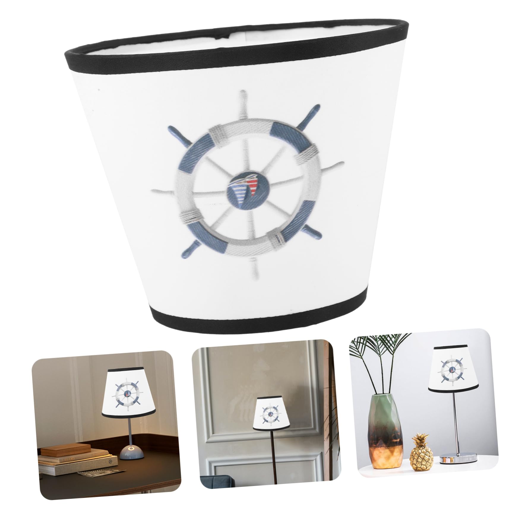 Mipcase Paralume In Tessuto Da 2 Pezzi Paralume Dipinto Piccolo Per Lampada Da Tavolo Lampadario Speciale Decorazione Per Ristorante E Hotel Lanterna Cerchio