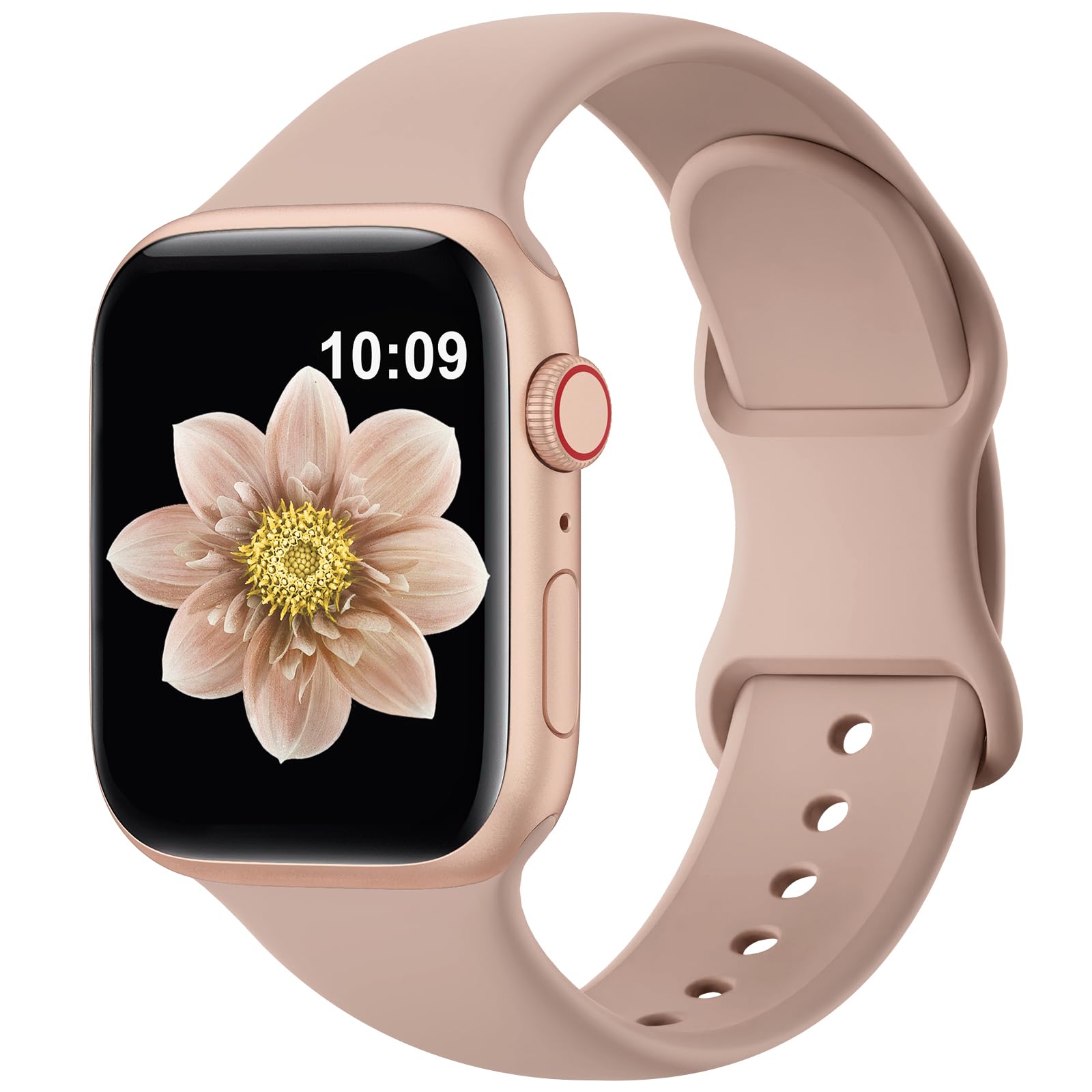 Patenting Sport silicone Bands Compatible with Apple Watch Band 38mm 40mm 41mm 42mm 44mm 45mm 46mm 49mm for Women Men,Soft...