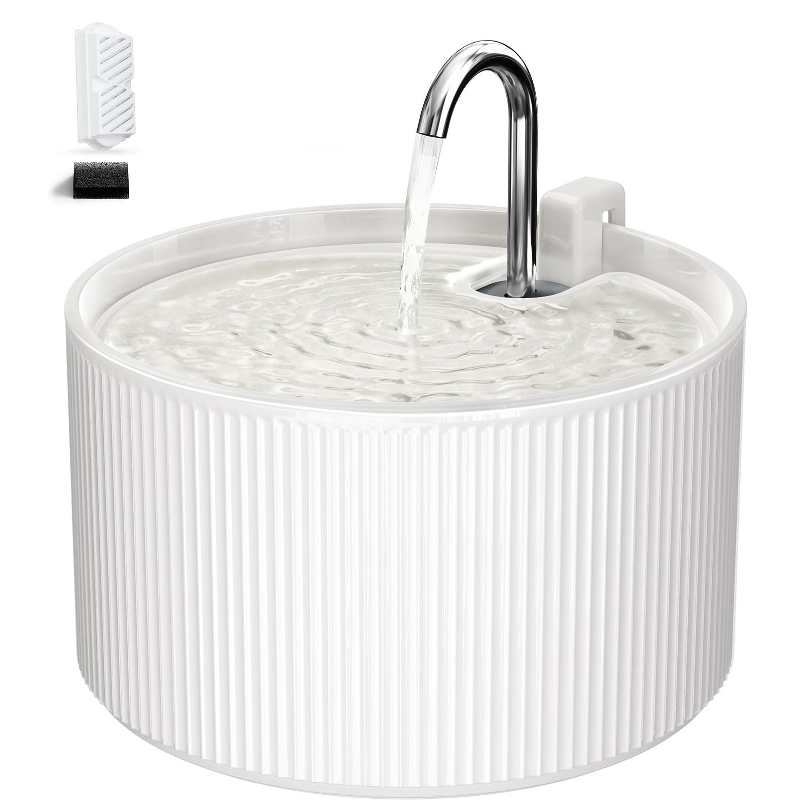 Voluas Ceramic Cat Water Fountain