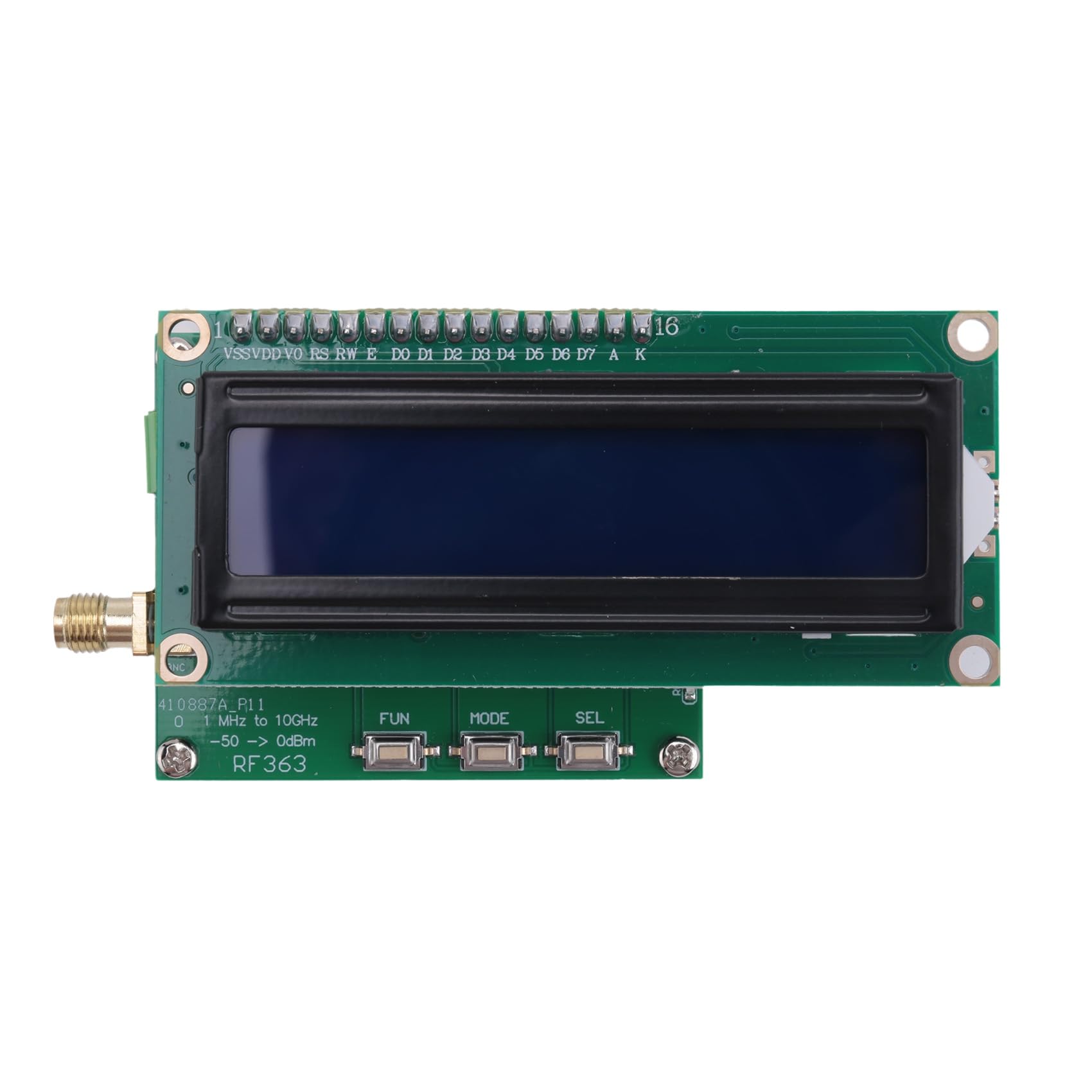Smart Digital Power Meter 1MHz a 10GHz -50 a 0DBm Segnale Strumento di Misura Modulo Set Valore Attenuazione Facile da Usare