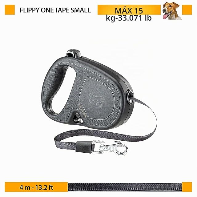 Foto 7 de 7 de Ferplast Correa retráctil para Perros medianos Flippy One Tape S, Correa Extensible 4 m, máx 15 kg, Rosa