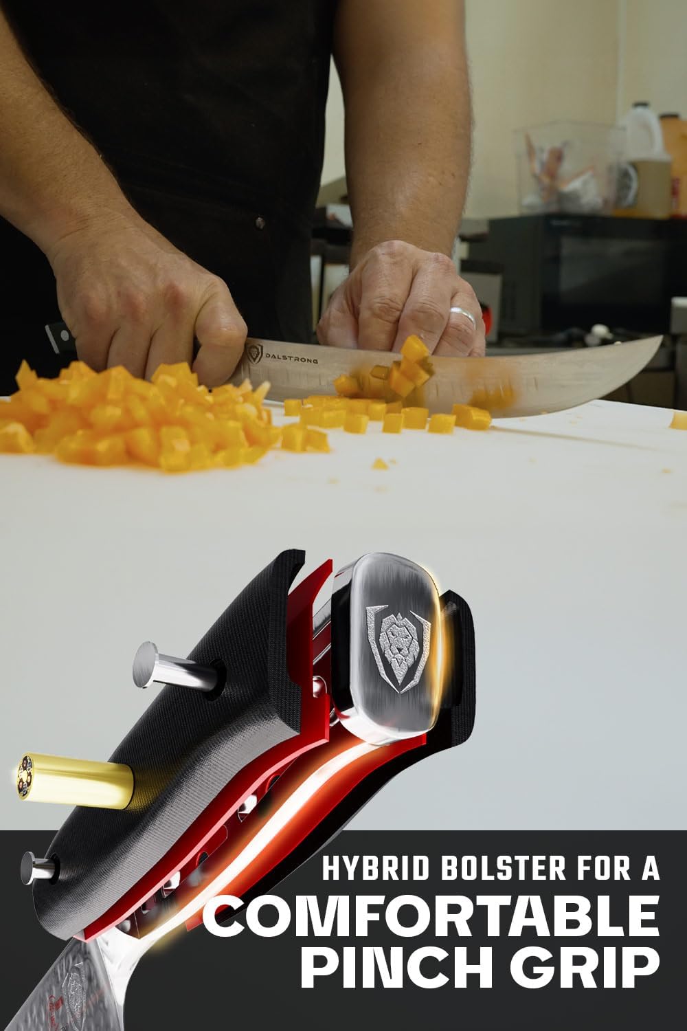 DALSTRONG Butcher Knife - 8 inch - Shogun Series ELITE - Japanese AUS-10V Super Steel - G10 Handle - Vacuum Treated - Meat Slicer Gift - Razor Sharp Breaking Knife - BBQ Knife - Sheath Included