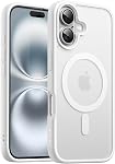 JETech Magnetic Case for iPhone 16 6.1-Inch Compatible with MagSafe, Translucent Matte Back Slim Shockproof Phone Cover (Ultramarine)