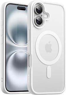 JETech Magnetic Cover Case for iPhone 16 6.1-Inch Compatible with MagSafe, Translucent Matte Back Slim Shockproof Phone Co... Price In India