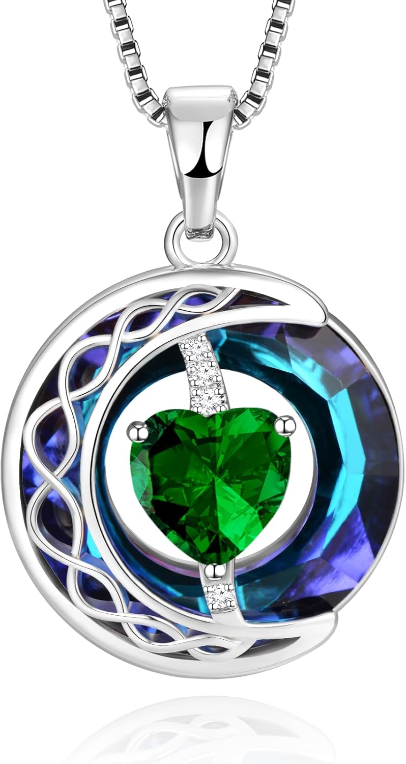 LIANYU Necklace for Women Sapphire Jewelry for Women Gifts for Wife Birthday Anniversary Girlfriend Mom