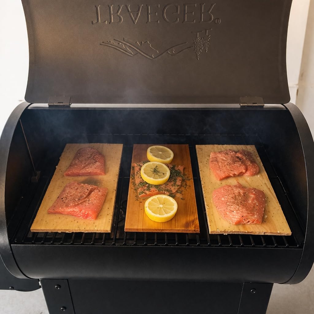 Tablón de Cedro para Parrillada – Paquete de 12 / Cedar Grilling Planks - 12 Pack