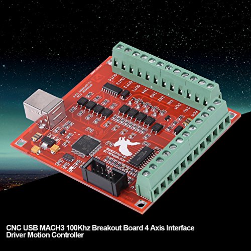Wendry WENDRY1PDN5V4ZGQ Diy Cnc Controller Card, Usb 4-Axis Linkage Stepper Motor Motion Control Card, 100Khz Motion Controller Card Board thumb #1