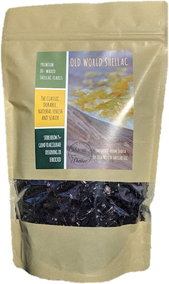 De-Waxed Garnet Shellac Flakes 1 lb. (16oz.)