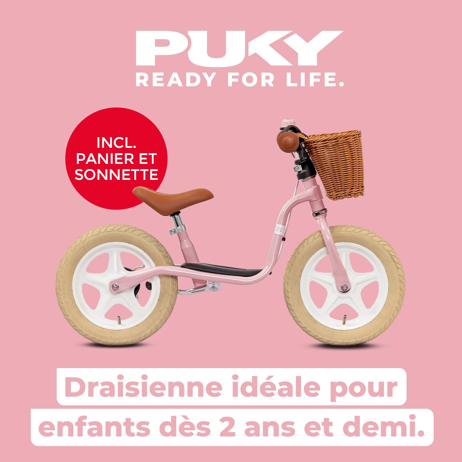 Puky Draisienne de 2,5 Ans LR L Classic Retro Pink