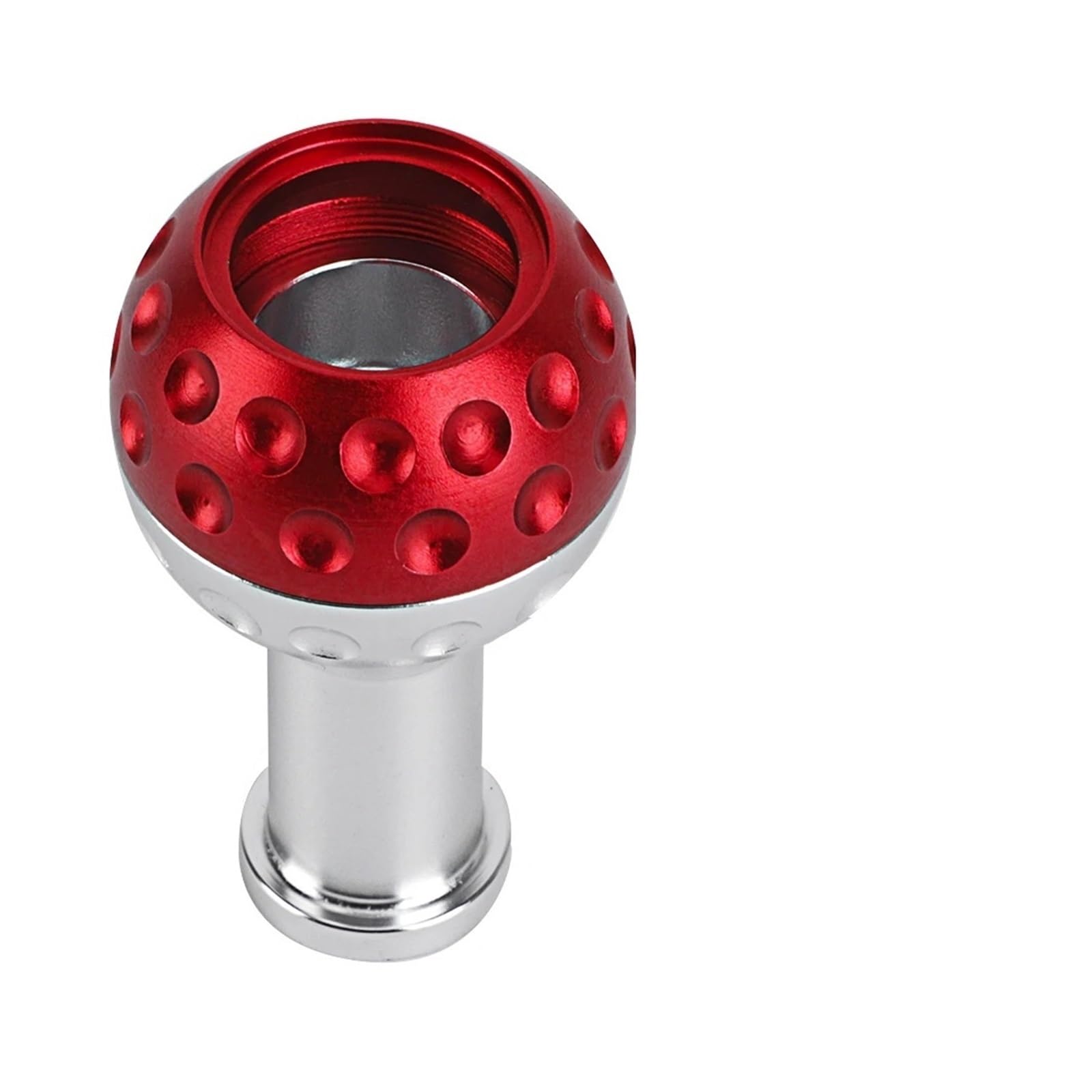 Jeocoai Red Car Gear Knob 5/6Speed Gear Shift Knob Car Manual Trans Shifter Stick Head Aluminum With M8 M10 M12 Adapter For Vw Gti For Jetta(Red)
