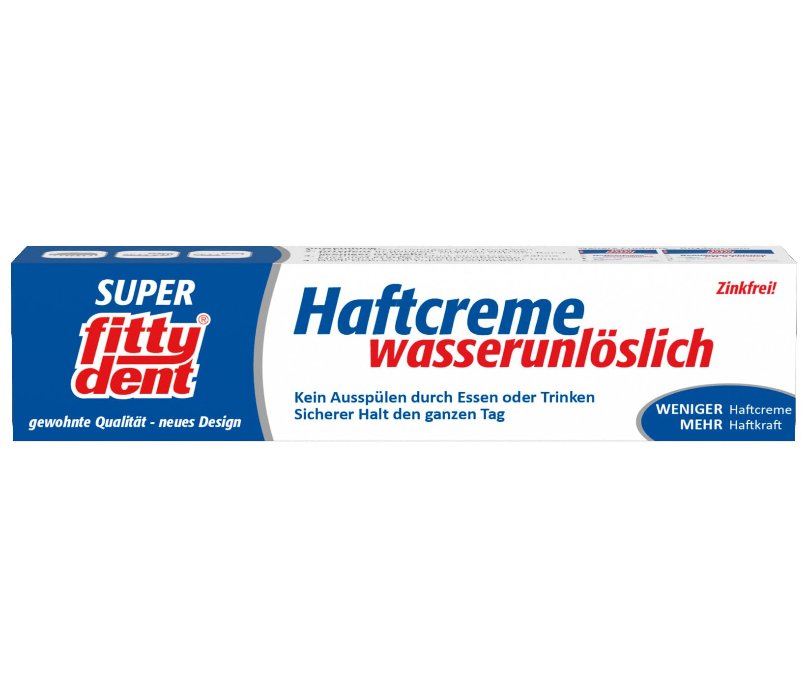FITTYDENT Crème adhésive super adhésive 40 g - Longue tenue et forte adhérence - Spécialement conçue pour les mâchoires inférieu
